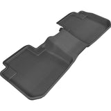 All-Weather Custom-Fit Floor Mats for Subaru Forester 2014-2018 with Non-Slip Backing - Black - 2nd Row