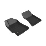 All-Weather Custom-Fit Floor Mats for Subaru Impreza Sedan 2002-2007 with Non-Slip Backing - Black - 1st Row
