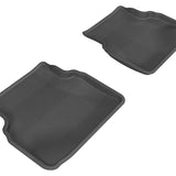 All-Weather Custom-Fit Floor Mats for Subaru Impreza Sedan 2002-2007 with Non-Slip Backing - Black - 2nd Row