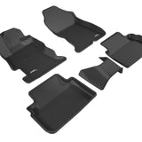 All-Weather Custom-Fit Floor Mats for Subaru Impreza / Crosstrek 2017-2023 with Non-Slip Backing - Black - 1st Row 2nd Row