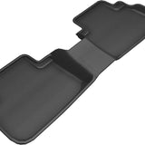 All-Weather Custom-Fit Floor Mats for Subaru Forester 2019-2024 with Non-Slip Backing - Black - 2nd Row