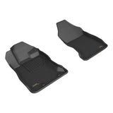 All-Weather Custom-Fit Floor Mats for Subaru Wrx 2022-2025 with Non-Slip Backing - Black - 1st Row 2nd Row