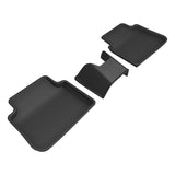 All-Weather Custom-Fit Floor Mats for Subaru Crosstrek 2024-2025 with Non-Slip Backing - Black - 2nd Row