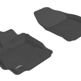 All-Weather Custom-Fit Floor Mats for Scion Tc 2011-2013 with Non-Slip Backing - Black - 1st Row