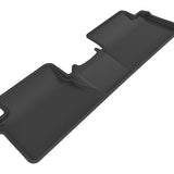 All-Weather Custom-Fit Floor Mats for Scion/ Toyota Im/ Corolla Im 2016-2018 with Non-Slip Backing - Black - 2nd Row