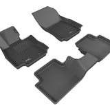 All-Weather Custom-Fit Floor Mats for Scion Ia 2016-2016 with Non-Slip Backing - Black - 1st Row 2nd Row