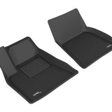 All-Weather Custom-Fit Floor Mats for Tesla Model S 2012-2014 with Non-Slip Backing - Black - 1st Row