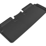 All-Weather Custom-Fit Floor Mats for Tesla Model S 2012-2019 with Non-Slip Backing - Black - 2nd Row
