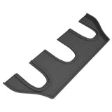 All-Weather Custom-Fit Floor Mats for Tesla Model X Non-Folding 7-Seat 2016-2017 with Non-Slip Backing - Black - 3rd Row