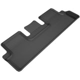 All-Weather Custom-Fit Floor Mats for Tesla Model 3 2017-2019 with Non-Slip Backing - Black - 2nd Row