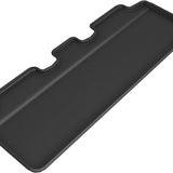 All-Weather Custom-Fit Floor Mats for Tesla Model Y 2020-2025 with Non-Slip Backing - Black - 2nd Row