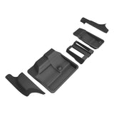 All-Weather Custom-Fit Floor Mats for Tesla Model Y 7-Seat 2021-2025 with Non-Slip Backing - Black - 3rd Row