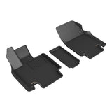 All-Weather Custom-Fit Floor Mats for Tesla Cybertruck 2024-2025 with Non-Slip Backing - Black - 1st Row