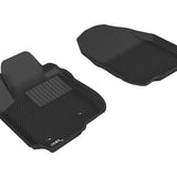 All-Weather Custom-Fit Floor Mats for Toyota Rav4 2006-2012 with Non-Slip Backing - Black - 1st Row