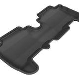 All-Weather Custom-Fit Floor Mats for Toyota Yaris Hatchback 2007-2014 with Non-Slip Backing - Black - 2nd Row