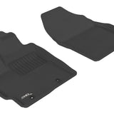 All-Weather Custom-Fit Floor Mats for Toyota Prius 2010-2011 with Non-Slip Backing - Black - 1st Row