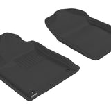 All-Weather Custom-Fit Floor Mats for Toyota Avalon 2005-2012 with Non-Slip Backing - Black - 1st Row