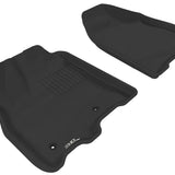 All-Weather Custom-Fit Floor Mats for Toyota Sienna 2011-2012 with Non-Slip Backing - Black - 1st Row