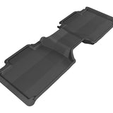 All-Weather Custom-Fit Floor Mats for Toyota Tacoma Access Cab 2005-2011 with Non-Slip Backing - Black - 2nd Row