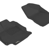 All-Weather Custom-Fit Floor Mats for Toyota Venza 2009-2011 with Non-Slip Backing - Black - 1st Row