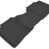All-Weather Custom-Fit Floor Mats for Toyota Venza 2009-2015 with Non-Slip Backing - Black - 2nd Row