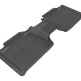 All-Weather Custom-Fit Floor Mats for Toyota Tacoma Access Cab 2012-2023 with Non-Slip Backing - Black - 2nd Row