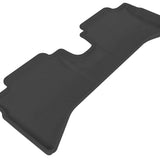 All-Weather Custom-Fit Floor Mats for Toyota Prius C 2012-2019 with Non-Slip Backing - Black - 2nd Row