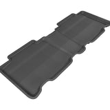 All-Weather Custom-Fit Floor Mats for Toyota Rav4 2013-2018 with Non-Slip Backing - Black - 2nd Row
