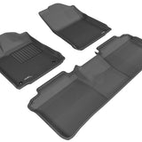 All-Weather Custom-Fit Floor Mats for Toyota Avalon 2013-2018 with Non-Slip Backing - Black - 1st Row 2nd Row
