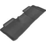 All-Weather Custom-Fit Floor Mats for Toyota Corolla 2014-2019 with Non-Slip Backing - Black - 2nd Row