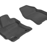 All-Weather Custom-Fit Floor Mats for Toyota Prius 2004-2009 with Non-Slip Backing - Black - 1st Row
