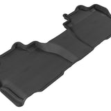 All-Weather Custom-Fit Floor Mats for Toyota Sequoia 2008-2021 with Non-Slip Backing - Black - 2nd Row