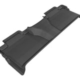 All-Weather Custom-Fit Floor Mats for Toyota Tundra Crewmax 2014-2021 with Non-Slip Backing - Black - 2nd Row