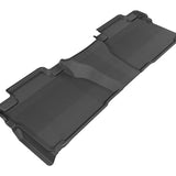 All-Weather Custom-Fit Floor Mats for Toyota Tundra Double Cab 2014-2021 with Non-Slip Backing - Black - 2nd Row