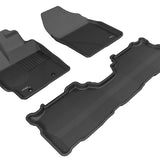 All-Weather Custom-Fit Floor Mats for Toyota Prius V 2012-2017 with Non-Slip Backing - Black - 1st Row 2nd Row