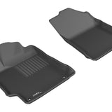 All-Weather Custom-Fit Floor Mats for Toyota Camry 2015-2017 with Non-Slip Backing - Black - 1st Row
