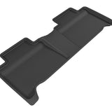 All-Weather Custom-Fit Floor Mats for Toyota Rav4 Hybrid 2016-2018 with Non-Slip Backing - Black - 2nd Row