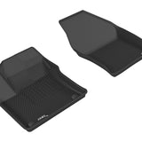 All-Weather Custom-Fit Floor Mats for Toyota Prius/ Prius Prime 2016-2022 with Non-Slip Backing - Black - 1st Row