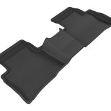 All-Weather Custom-Fit Floor Mats for Toyota Prius/ Prius Prime 2016-2022 with Non-Slip Backing - Black - 2nd Row