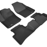 All-Weather Custom-Fit Floor Mats for Toyota C-Hr 2018-2022 with Non-Slip Backing - Black - 1st Row 2nd Row