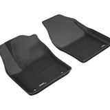 All-Weather Custom-Fit Floor Mats for Toyota C-Hr 2018-2022 with Non-Slip Backing - Black - 1st Row