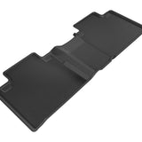 All-Weather Custom-Fit Floor Mats for Toyota Tacoma Access Cab 2016-2023 with Non-Slip Backing - Black - 2nd Row