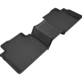 All-Weather Custom-Fit Floor Mats for Toyota Camry 2018-2024 with Non-Slip Backing - Black - 2nd Row