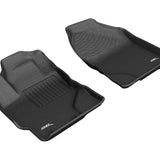 All-Weather Custom-Fit Floor Mats for Toyota Prius C 2016-2019 with Non-Slip Backing - Black - 1st Row