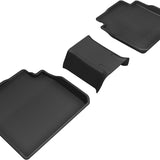 All-Weather Custom-Fit Floor Mats for Toyota/ Lexus Avalon/ Es 2019-2025 with Non-Slip Backing - Black - 2nd Row