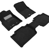 All-Weather Custom-Fit Floor Mats for Toyota Tacoma 2018-2023 with Non-Slip Backing - Black - 1st Row 2nd Row