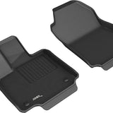 All-Weather Custom-Fit Floor Mats for Toyota Rav4 2019-2025 with Non-Slip Backing - Black - 1st Row