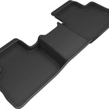 All-Weather Custom-Fit Floor Mats for Toyota Rav4 Gasoline 2019-2025 with Non-Slip Backing - Black - 2nd Row