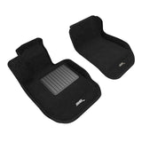 All-Weather Custom-Fit Floor Mats for Toyota Supra 2019-2024 with Non-Slip Backing - Black - 1st Row