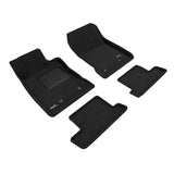 All-Weather Custom-Fit Floor Mats for Toyota Gr86 2022-2024 with Non-Slip Backing - Black - 1st Row 2nd Row